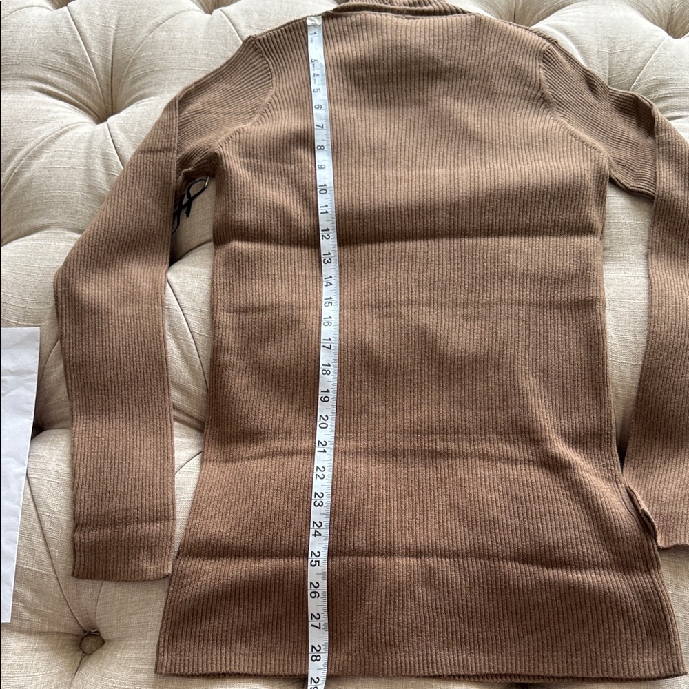 New Worth Tan Ribbed Sweater - Picture 6 of 9